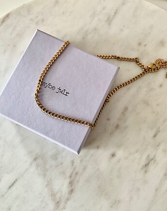 Łańcuszek płaska pancerka złota, MAYBEJWLR