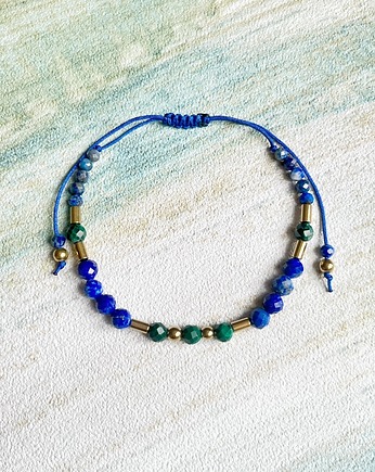 Bransoletka - Lapis Lazuli i Malachit