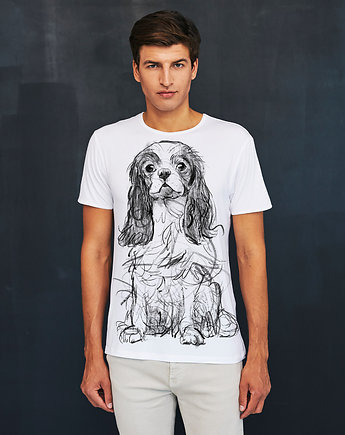 Cavalier Dog no.2 Men's T-shirt white