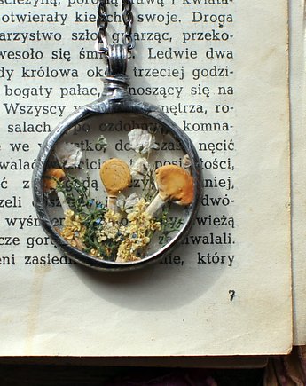 Boso po lesie, naszyjnik z grzybkami, MARIAELA