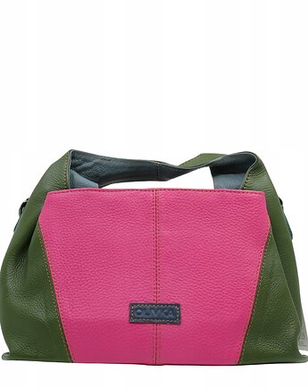 Torebka damska skórzana do ręki ze skrawków skór elegancka kolorowa OLIVKA, Olivka Warsaw