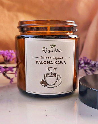 Świeca sojowa zapachowa palona kawa jesienne akcesoria zapachowe do domu