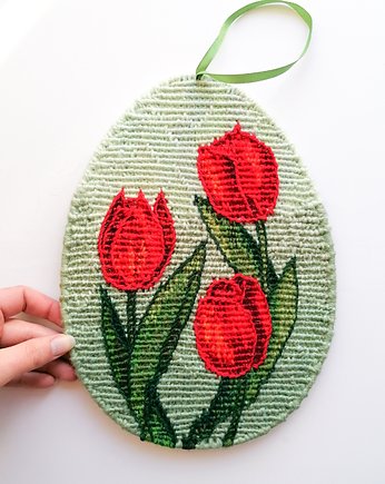 Pisanka z tulipanami