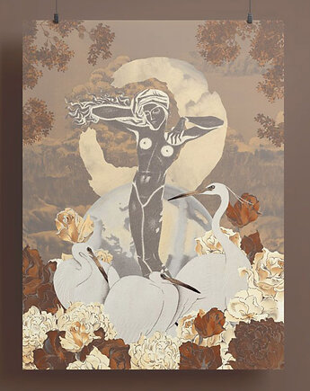 Plakat - kolaż - Venus - A4