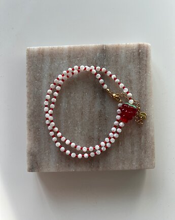 Naszyjnik ze szklaną malinką, Juicy Beads