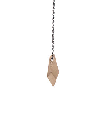 ONE EDGE / satin BRASS necklace