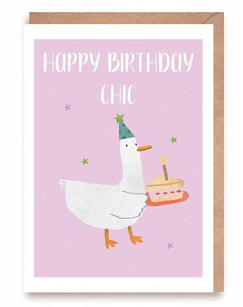 Kartka okolicznościowa URODZINOWA Birthday Chic