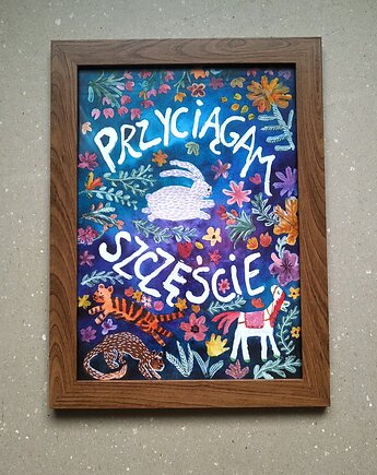 Akwarela Przyciągam szczęście