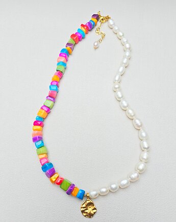Naszyjnik  Perłowo  Kolorowo, ILEA