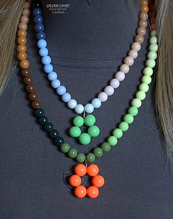 Naszyjniki w stylu Boho bajecznie kolorowy Optymistyczny prezent  handmade