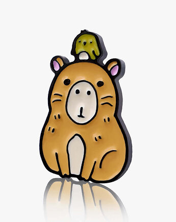 Pins "Kapibara z ptaszkiem"