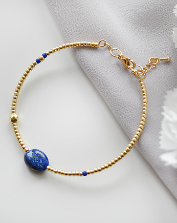 Bransoletka Gypsy z Lapis Lazuli i Hematytem