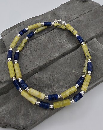 Lapis lazuli i żółty turkus