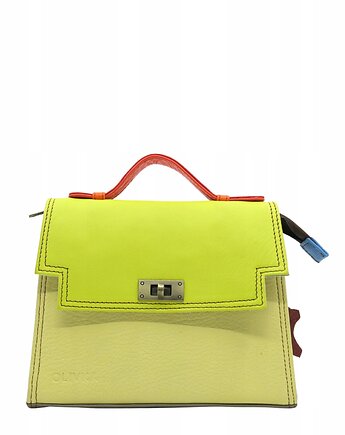 Torebka damska skórzana do ręki, na ramię kolorowa elegancka eko OLIVKA, Olivka Warsaw