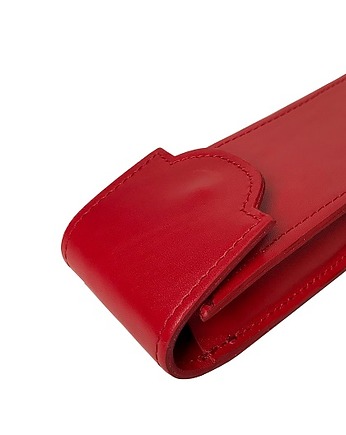 Etui na 3 pióra długopisy czerwone