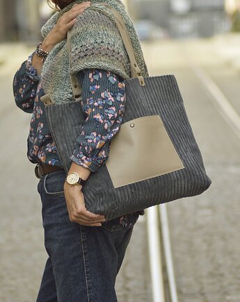 Shopper Gray&Taupe