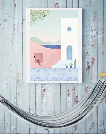 Grecja - vintage plakat 50x70 cm