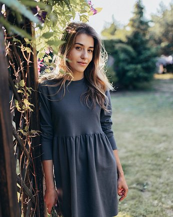 Sukienka BAJKA szara