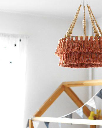 Lampa Abażur Boho z Chwostami -Sonja Róż