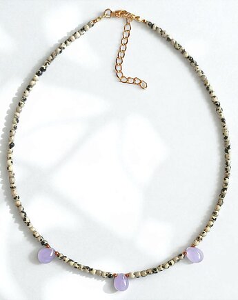Basic choker : jasper & lavender