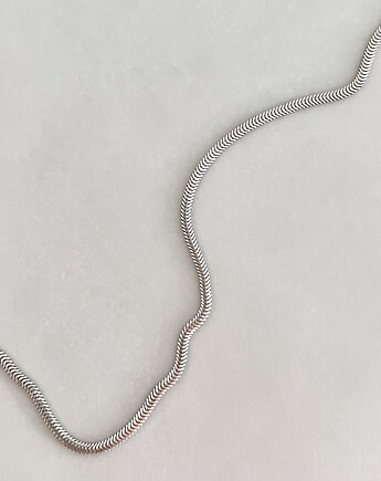 Srebrny  naszyjnik choker żmijka