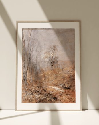 Plakat Obraz Grafika Natura Vintage Krajobraz Retro