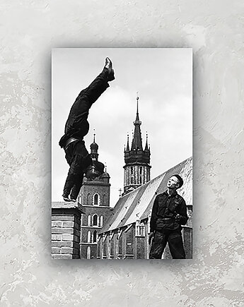 Plakat Vintage Prostokąt - Kominiarze Kraków