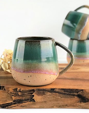 Kubek Beczułka ręcznie robiony  320 ml  - Rajska Plaża