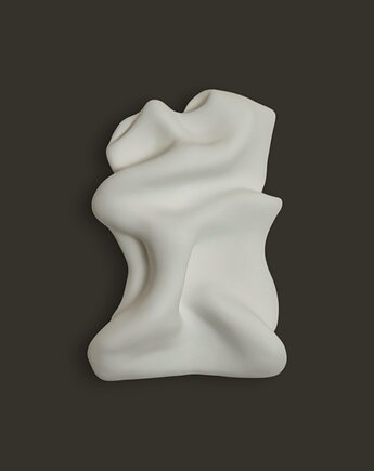 Folds No.1 - rzeźba ścienna, obraz strukturalny 25x37cm