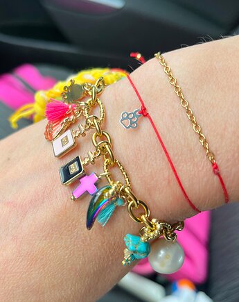 Bransoletka  charmsy lato perła, lulukalina