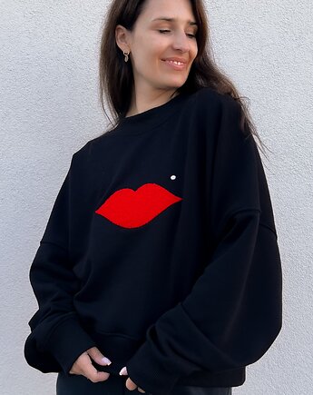 Bluza Iconic Czarna Usta
