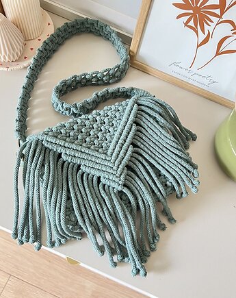 Mini torebka, Sploty makrama