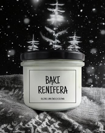 BĄKI RENIFERA Świeca sojowa 235 ml
