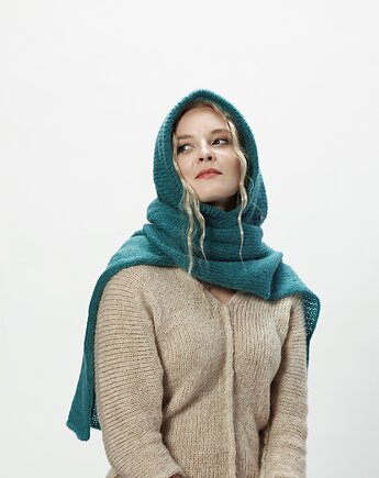 Alpaka kaptur Eliza - morski