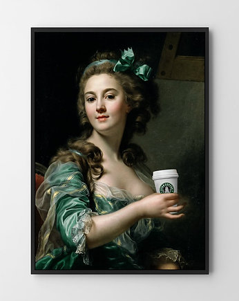 Plakat Lady with coffee