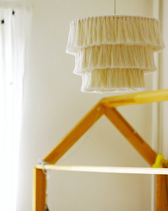 Lampa Makrama Abażur Boho Lampa Ze Sznurka