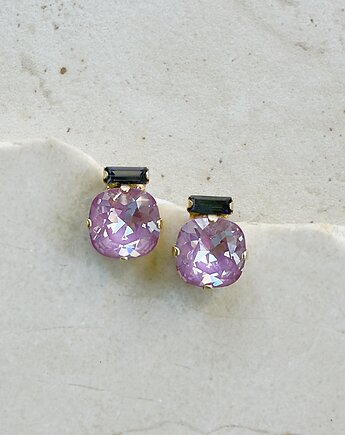 Kolczyki pozłacane PREMA: Midnight Lavender & Tanzanite Energy