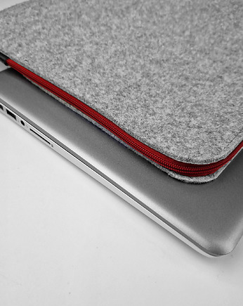 ETUI Z FILCU na laptopa zamek bordowy