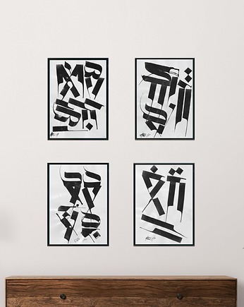 Kaligrafia/autorski alfabet/grafika