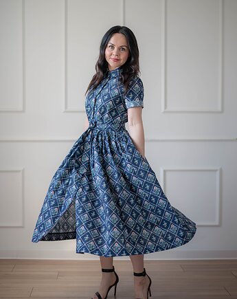 Sukienka Julia granatowa