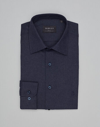 Koszula flumeri 00518 granatowy slim fit