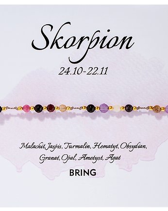 Bransoletka znak zodiaku Skorpion