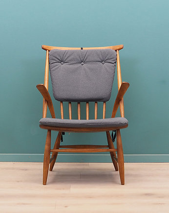 Krzesło bukowe, duński design, lata 60, Illum Wikkels