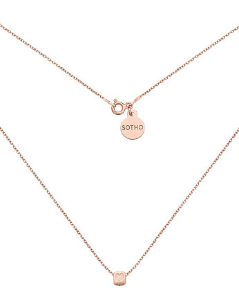Naszyjnik z serduszkiem z różowego złota, SOTHO