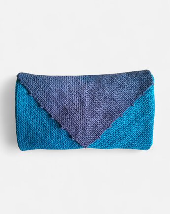 Ciepła chusta merino ombre