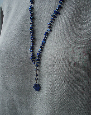 Lapis Lazuli Naszyjnik bez metalu