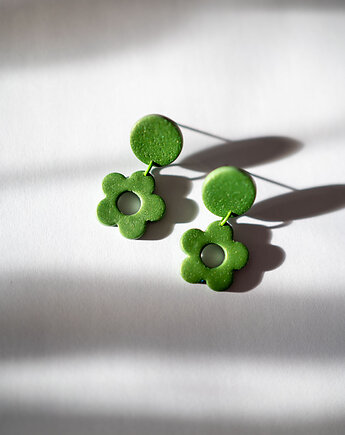 Kolczyki MINI kwiatki, Dwie Gliny