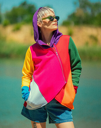 Mega kolorowa bluza bawełniana
