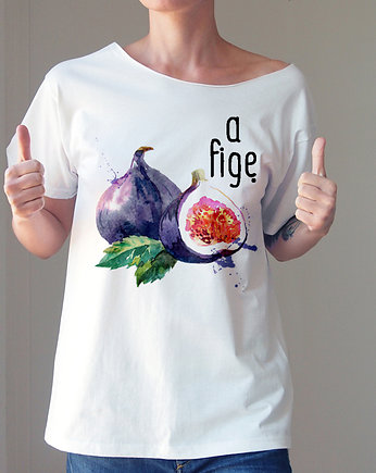 A figę Biały Oversize