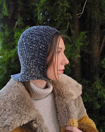 Farbowana naturalnie czapka balaclava Merino